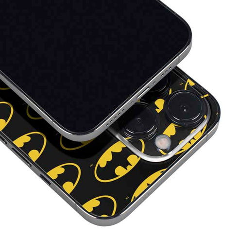 DC Comics Batman Logo Pattern iPhone 14 Pro Skin